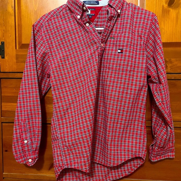 THREE Tommy Hilfiger Kids Button Down Shirts - Medium - Picture 2 of 7